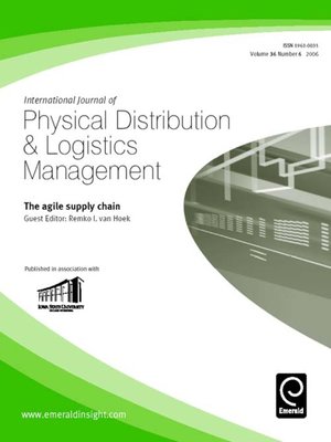 cover image of International Journal of Physical Distribution & Logistics Management, Volume 36, Issue 6